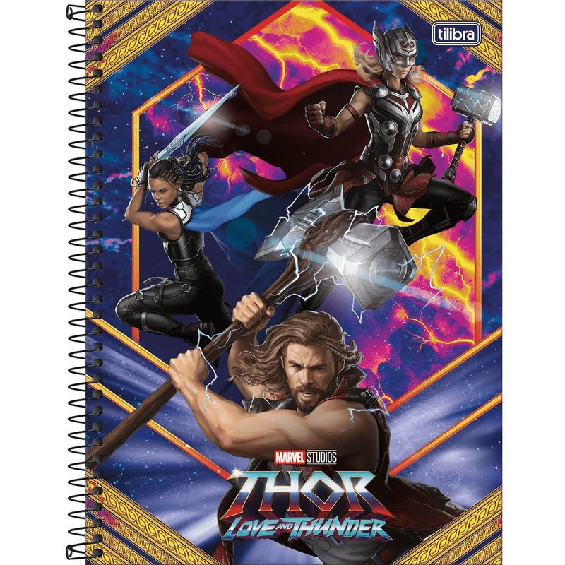 Caderno-Espiral-Capa-Dura-Universitario-Thor-Love-And-Thunder-1-Materia-80-Folhas---Sortido