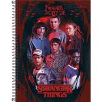 Caderno-Capa-Dura-Colegial-Stranger-Things-10-Materias-160-Folhas-Tilibra