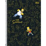 Caderno-Capa-Dura-Espiral-Universitario-Os-Simpsons-10-Materias-160-Folhas-Tilibra