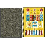 Caderno-Capa-Dura-Espiral-Universitario-Os-Simpsons-10-Materias-160-Folhas-Tilibra