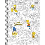 Caderno-Capa-Dura-Espiral-Universitario-Os-Simpsons-10-Materias-160-Folhas-Tilibra