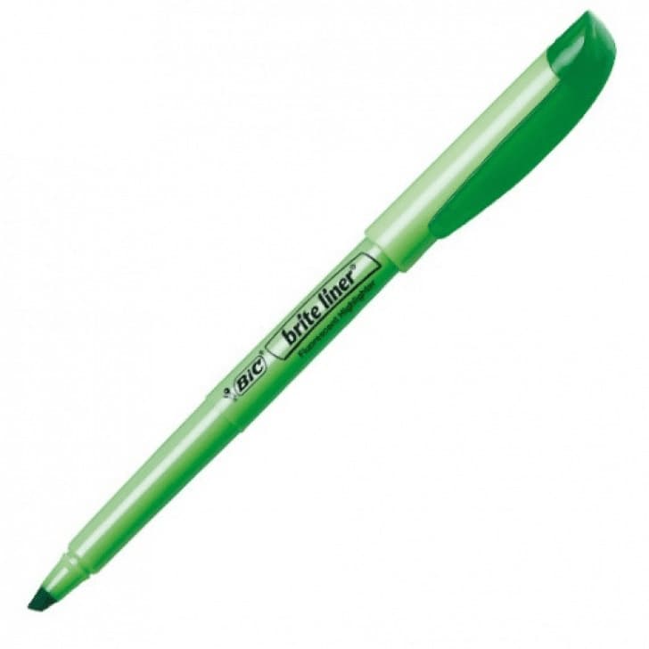 Marca-Texto-Bic-Brite-Liner-Verde-Pastel