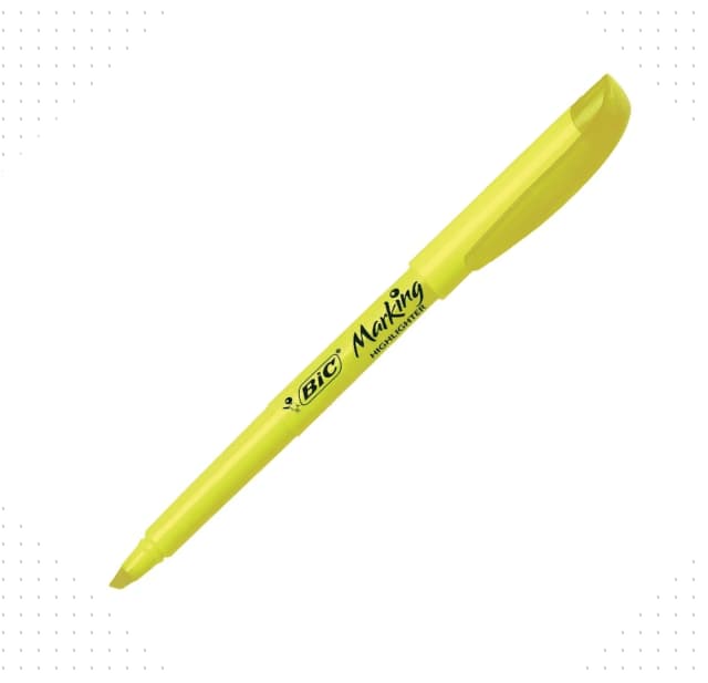 Marca-Texto-Bic-Brite-Liner-Amarelo