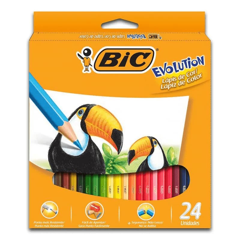 Lapis-De-Cor-Bic-Evolution-Sextavado-24-Cores