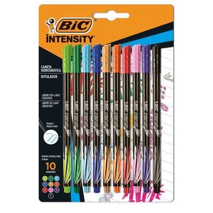 Caneta Bic Intensy Ultra Fina 0.4 mm   C/ 10 - Bic