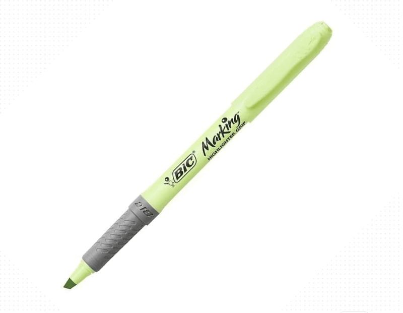 Marca-Texto-Bic-Brite-Liner-Verde-Pastel