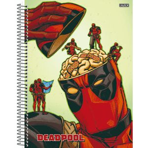 Caderno Universitário 10 matérias  160F  DEADPOOL