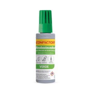 Tinta Reabastecedor  P/ Marcador de Quadro  Branco 30  ml  Verde - Compactor