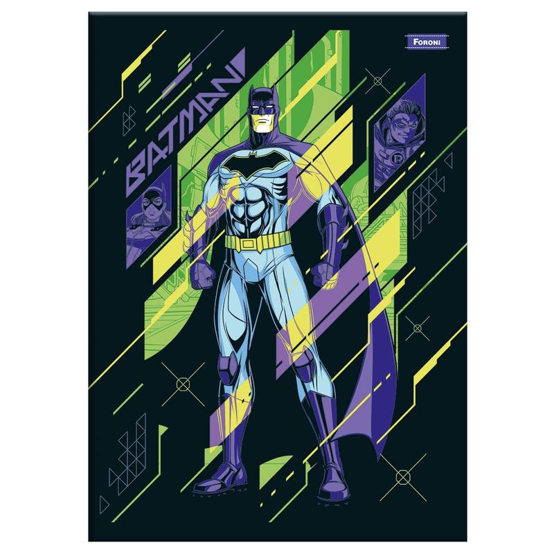 Caderno-Brochura-Capa-Flexivel-Batman-60F-BATMAN