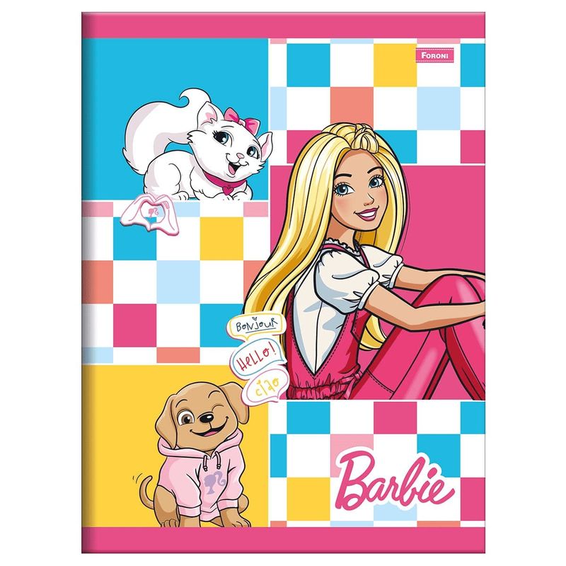 Caderno-Brochurao-Capa-Flexivel-60-Folhas-Barbie