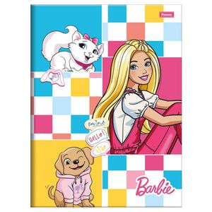 Caderno 1/4  Brochura Capa Dura Barbie Teen 80 Folhas Foroni