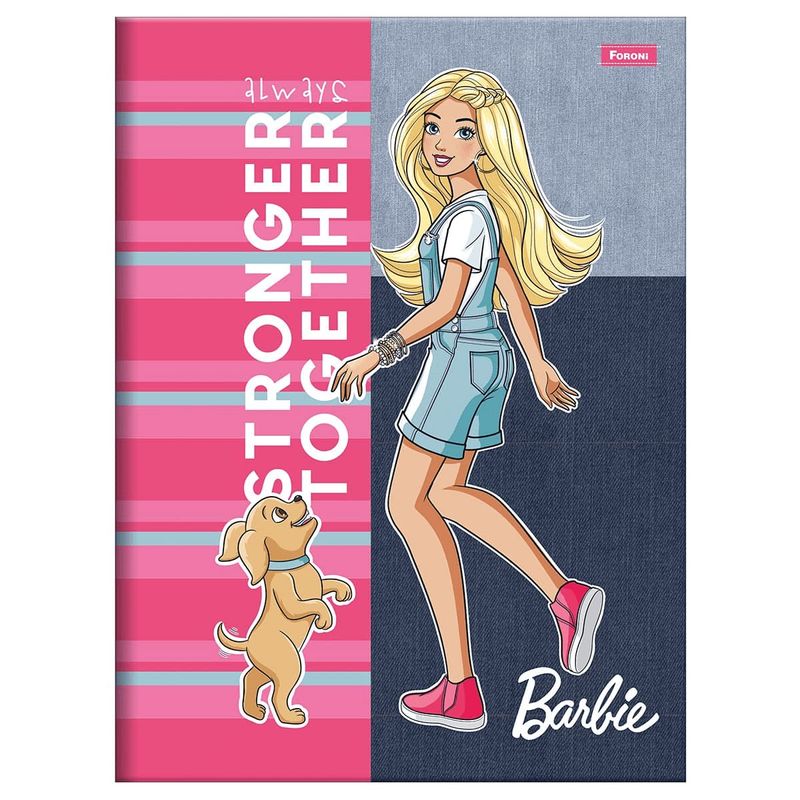 Caderno-Brochurao-Capa-Dura-Barbie-Teen-80-Folhas-Foroni