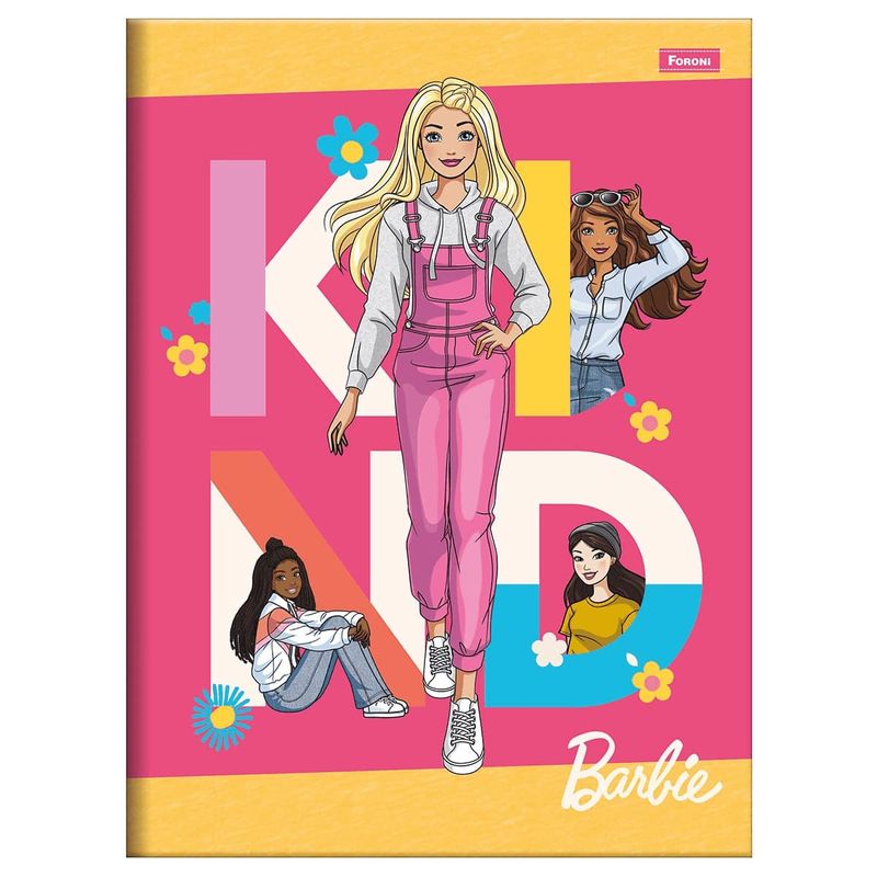 Caderno-Brochurao-Capa-Dura-Barbie-Teen-80-Folhas-Foroni