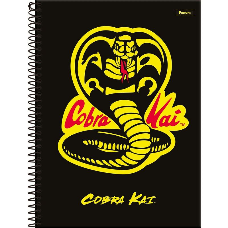 Caderno-Universitario-Capa-Dura-Cobra-Kai-10-Materias-Foroni