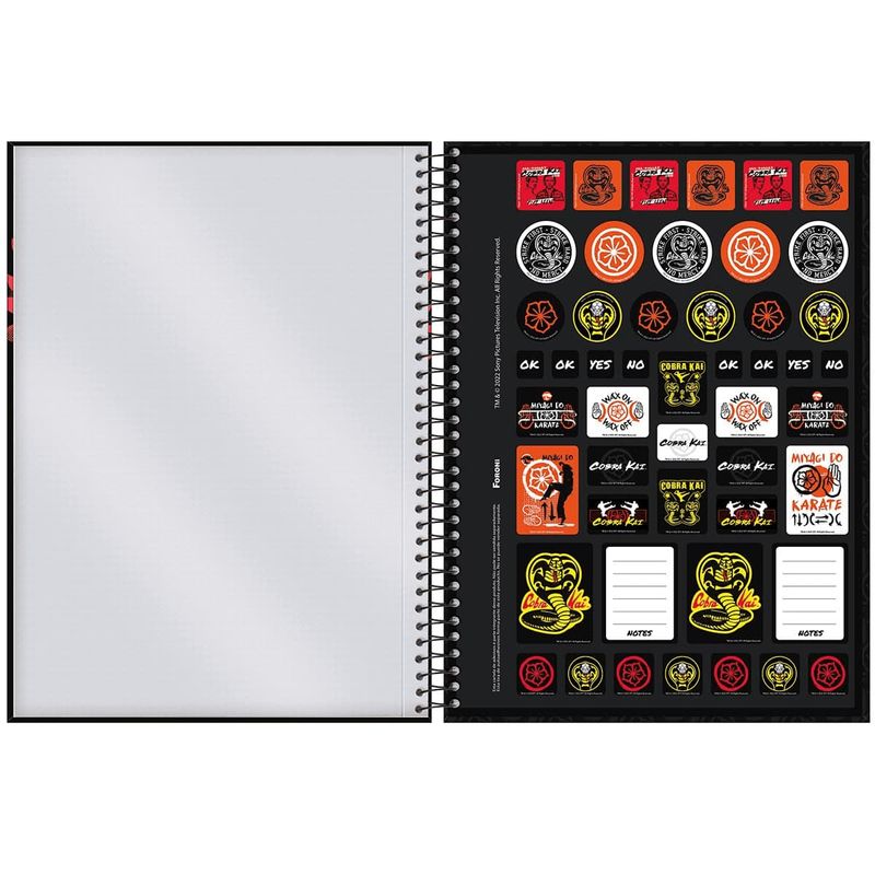 Caderno-Universitario-Capa-Dura-Cobra-Kai-10-Materias-Foroni