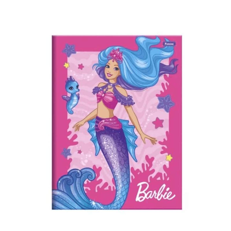 Caderno-Brochura-e-Brochurao-Capa-Dura-Barbie-Dream-80-Folhas