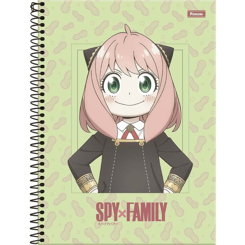 Caderno-Universitario-Capa-Dura-Spy-x-Family-160-Folhas-Forony