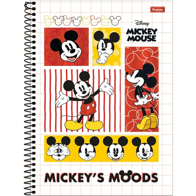 Caderno-Universitario-Capa-Dura-Mickey-Mouse-80-Folhas-Foroni