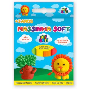 Massinha Soft  6 Cores - Utiguti