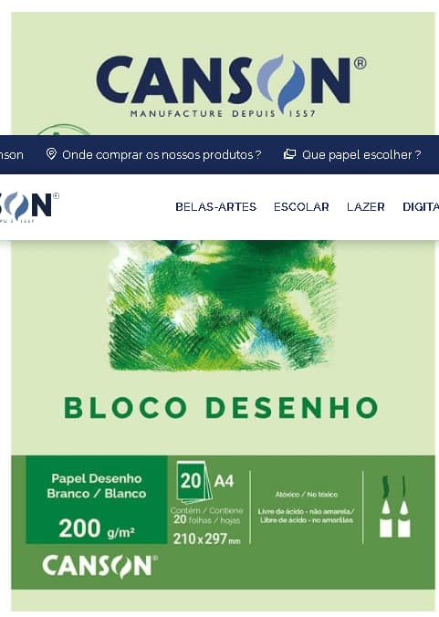 BLOCO-CANSON-DESENHO-BR-A4-180G