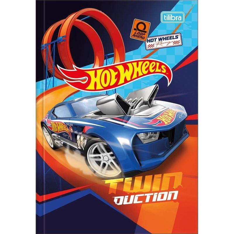 Caderno-Brochura-Costurado-Pequeno-1-4-Hot-Wheels-48-Folhas---Tilibra