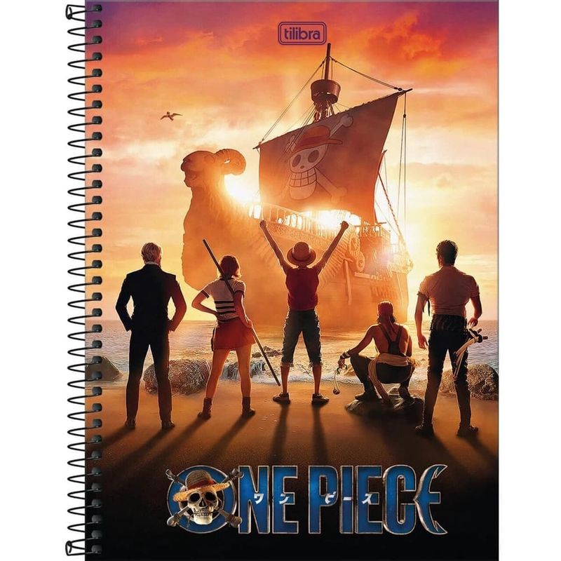 Caderno-Espiral-Capa-Dura-One-Piece-Netflix-80-Folhas-Tilibra