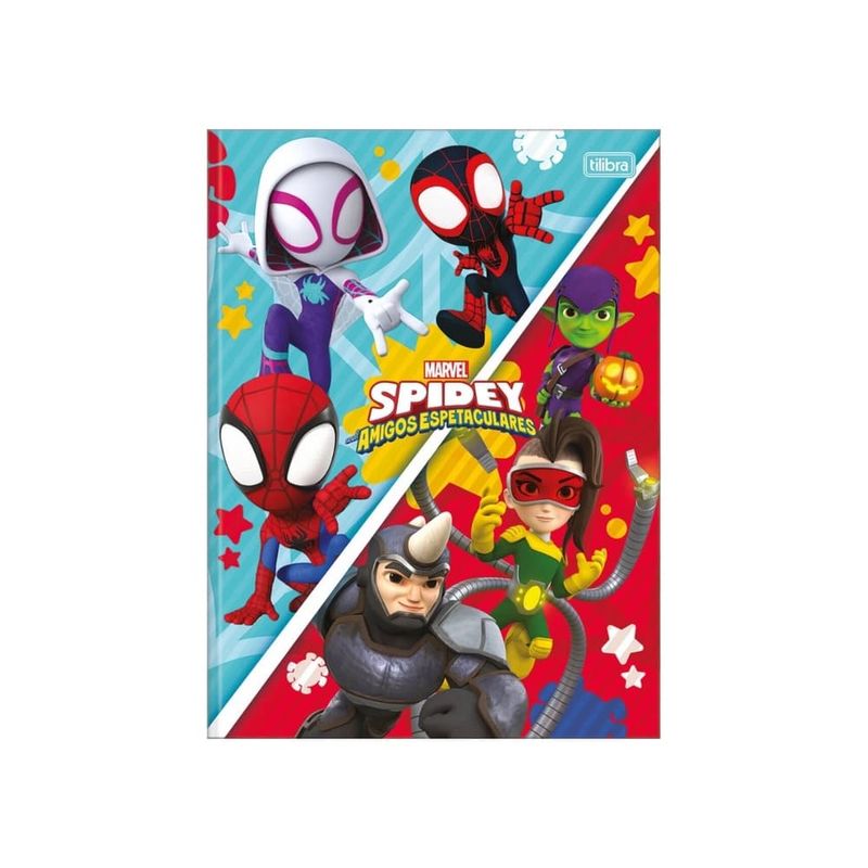 Caderno-de-Brochura-Escolar-Spidey-e-Amigos-80-Folhas