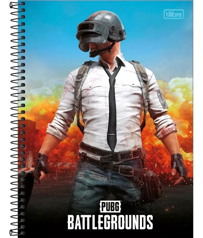 Caderno-Capa-Dura-Universitario-Espiral-Pubg-10-Materias-160-Folhas-Tilibra