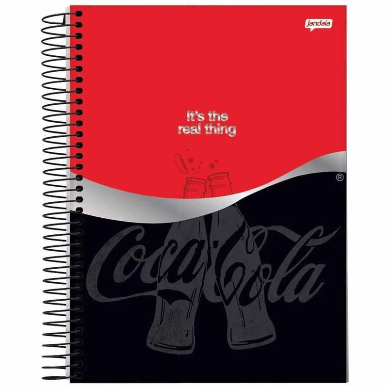 Caderno-Universitario-coca-cola-Capa-Dura-espiral10-Materias-160-Folhas-Tilibra