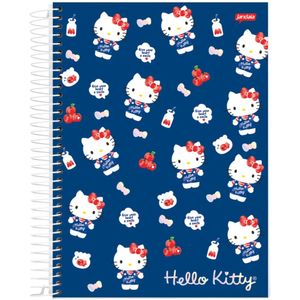 Caderno 10 Matérias Hello Kitty Jandaia Sortido