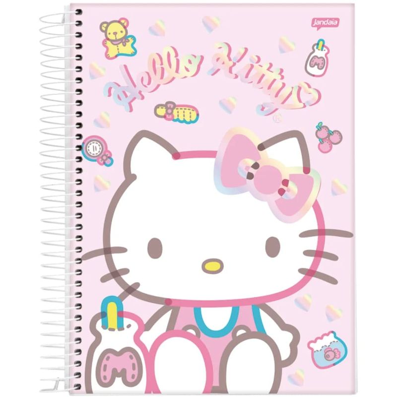 Caderno-10-Materias-Hello-Kitty-Jandaia-Sortido