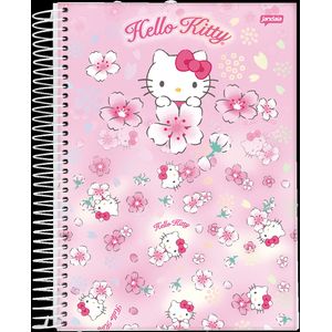 Caderno Cpa Dura Espiral 1/4  HELLO KITTY 80F