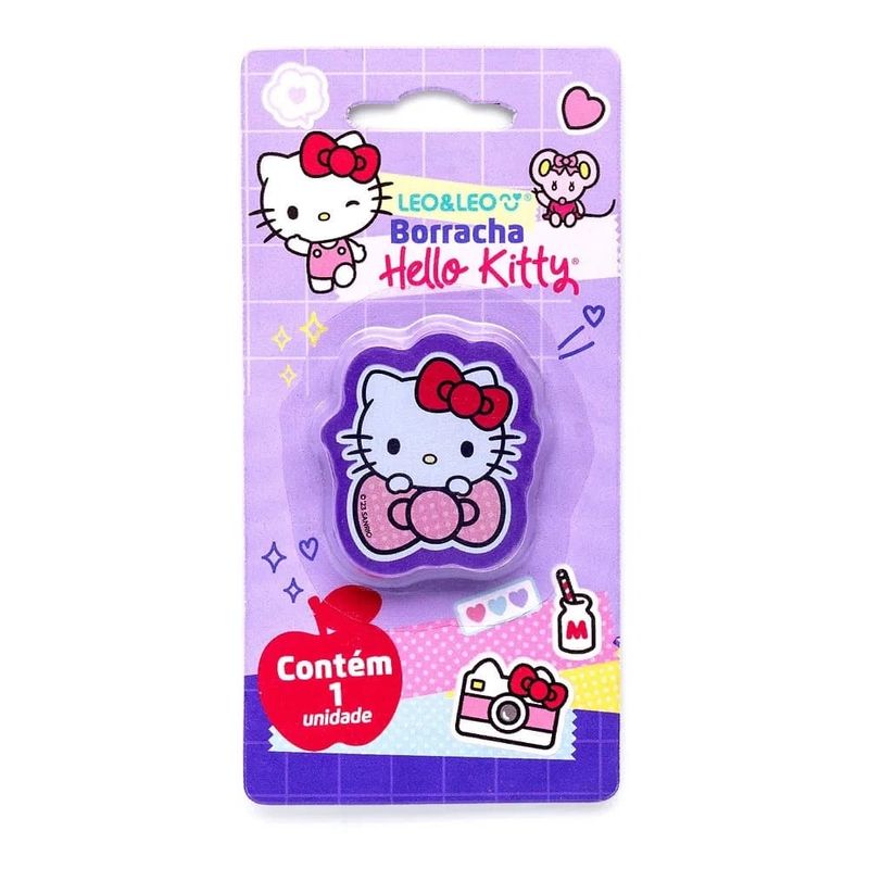 Borracha-Escolar-Personagem-Hello-Kitty-Blister-Leo-Leo