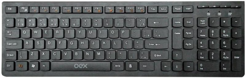 OEX-Teclado-multimidia-com-fio-Flat-TC300-104-Teclas---Preto