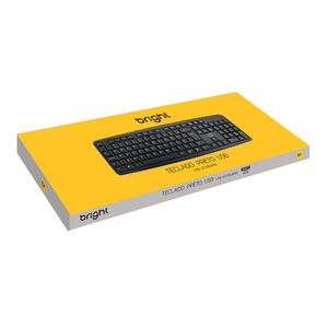 Teclado Bright 0014 Basic USB Preto - Bright