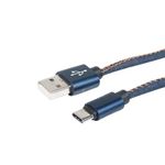 Cabo-USB-C-Turbo-3-0A-Revestido-Jeans-XC-CD-33---XCELL