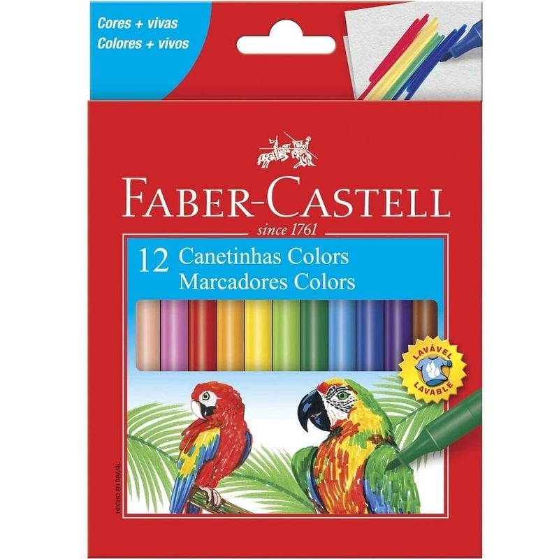 Caneta-Hidrografica-Colorir-12-Cores---Faber-Castell