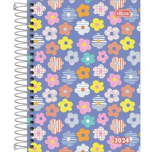 Agenda Pepper Espiral Diaria Feminino 2024  - Tilibra