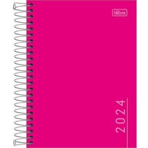 Agenda Pepper Espiral Rosa M4 2024 - Tilibra