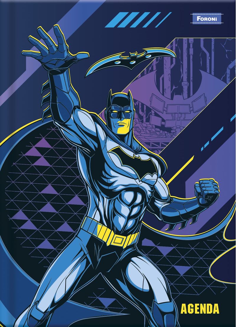 Agenda-Capa-Dura--Permanente-Escolar--Batman-96-Folhas---Foroni