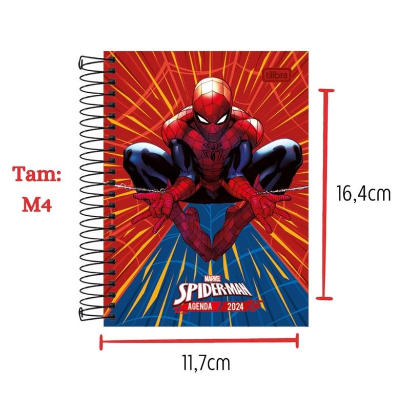 Agenda-Escolar-Espiral-Homem-Aranha-Escolar---Tilibra