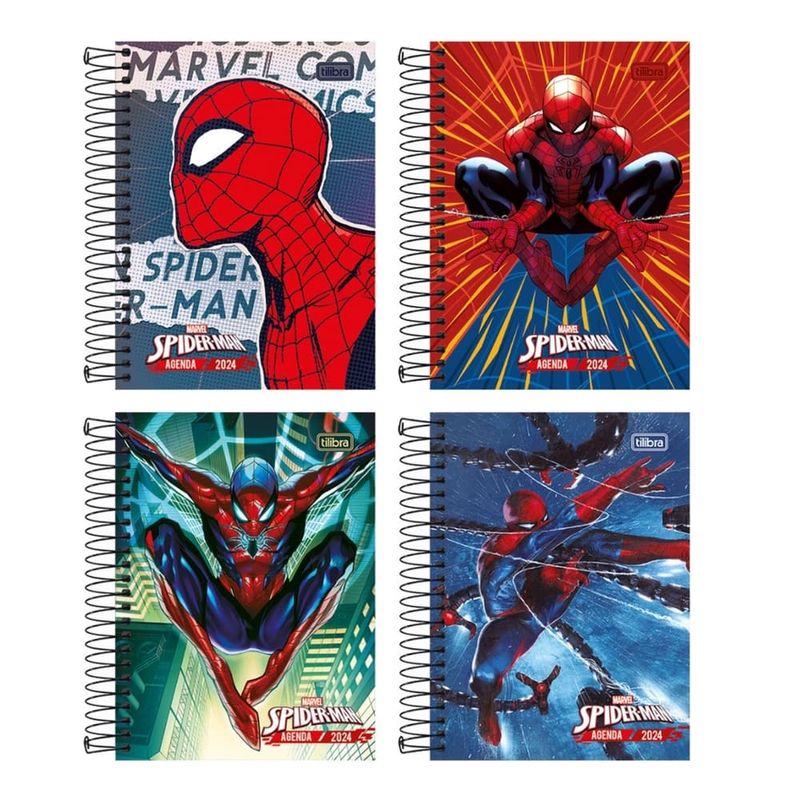 Agenda-Escolar-Espiral-Homem-Aranha-Escolar---Tilibra