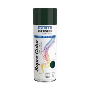 Tinta Super Color Spray Brilho Natural Verde Escuro 350ml - Tekbond