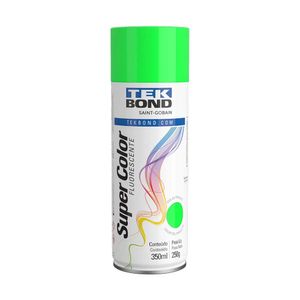 Tinta Tekbond Super Color Spray Brilho Natural Verde Fluor 350ml