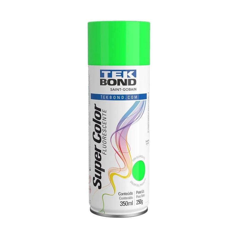 Tinta-Tekbond-Super-Color-Spray-Brilho-Natural-Verde-Fluor-350ml