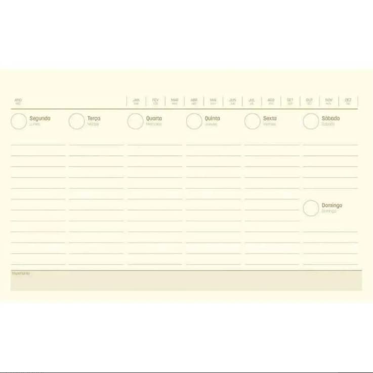 Agenda-Espiral-Free-Planner-Kraft-Black---Jandaia