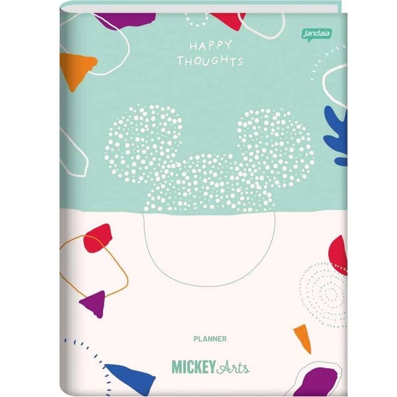 Planner-Costurado-Capa-Flexivel-Mickey-Arts-Mensal--2023---Jandaia