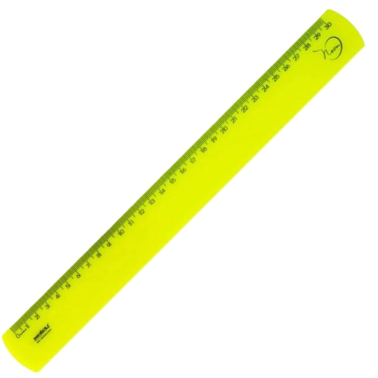 Regua-30-cm-Amarela-Neon---Waleu