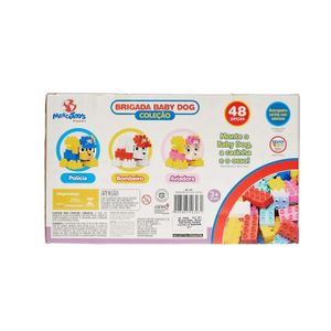 Blocos de Montar Brigada Baby Dog com 48 Peças - Mercotoys