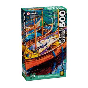 Brinquedo Quebra-cabeça 500 peças Barcos Impressionistas -  GROW